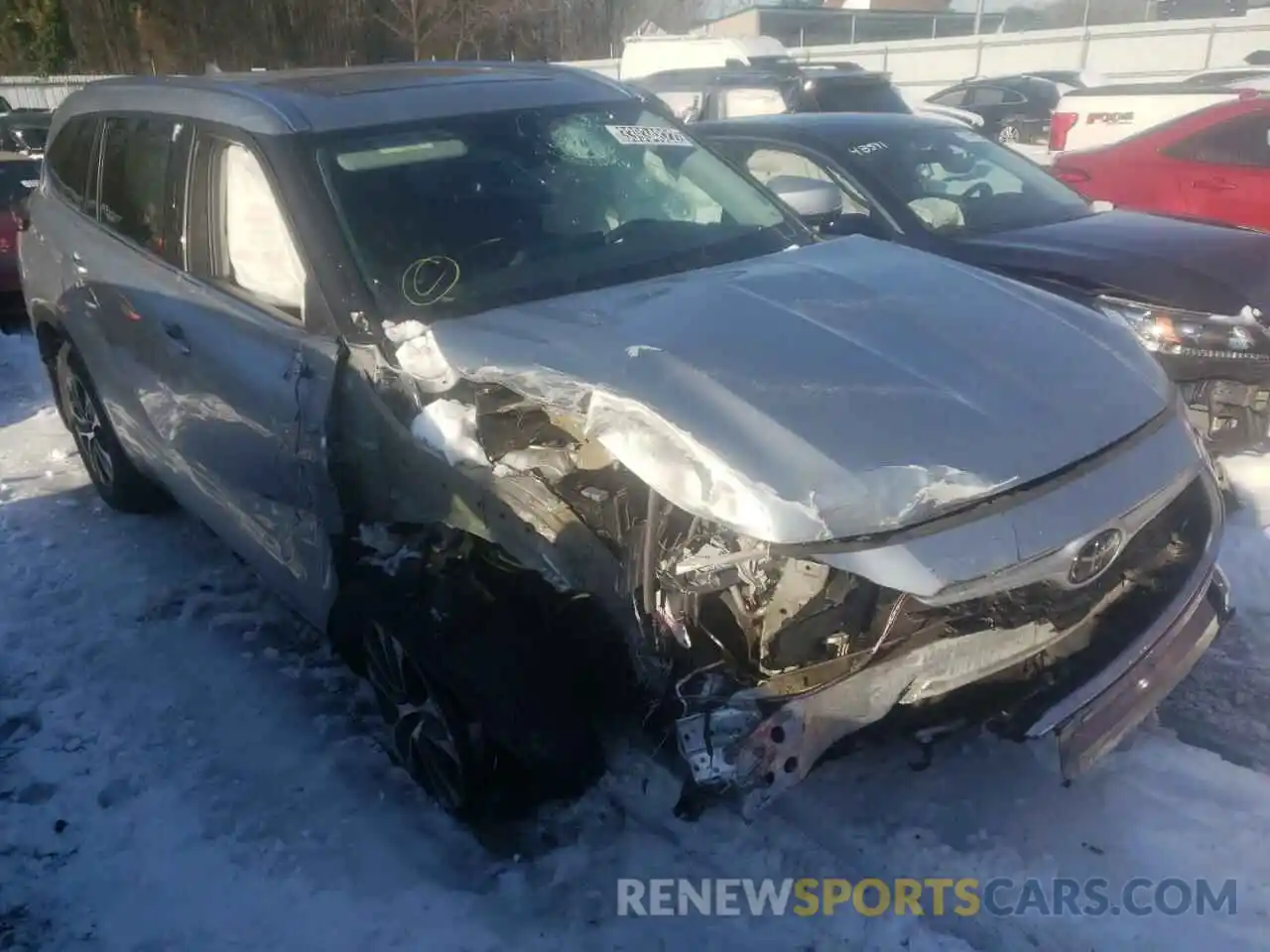 1 Photograph of a damaged car 5TDGZRBH7LS003118 TOYOTA HIGHLANDER 2020