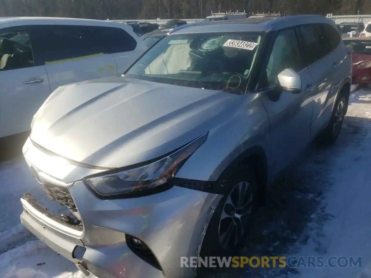 2 Photograph of a damaged car 5TDGZRBH7LS003118 TOYOTA HIGHLANDER 2020