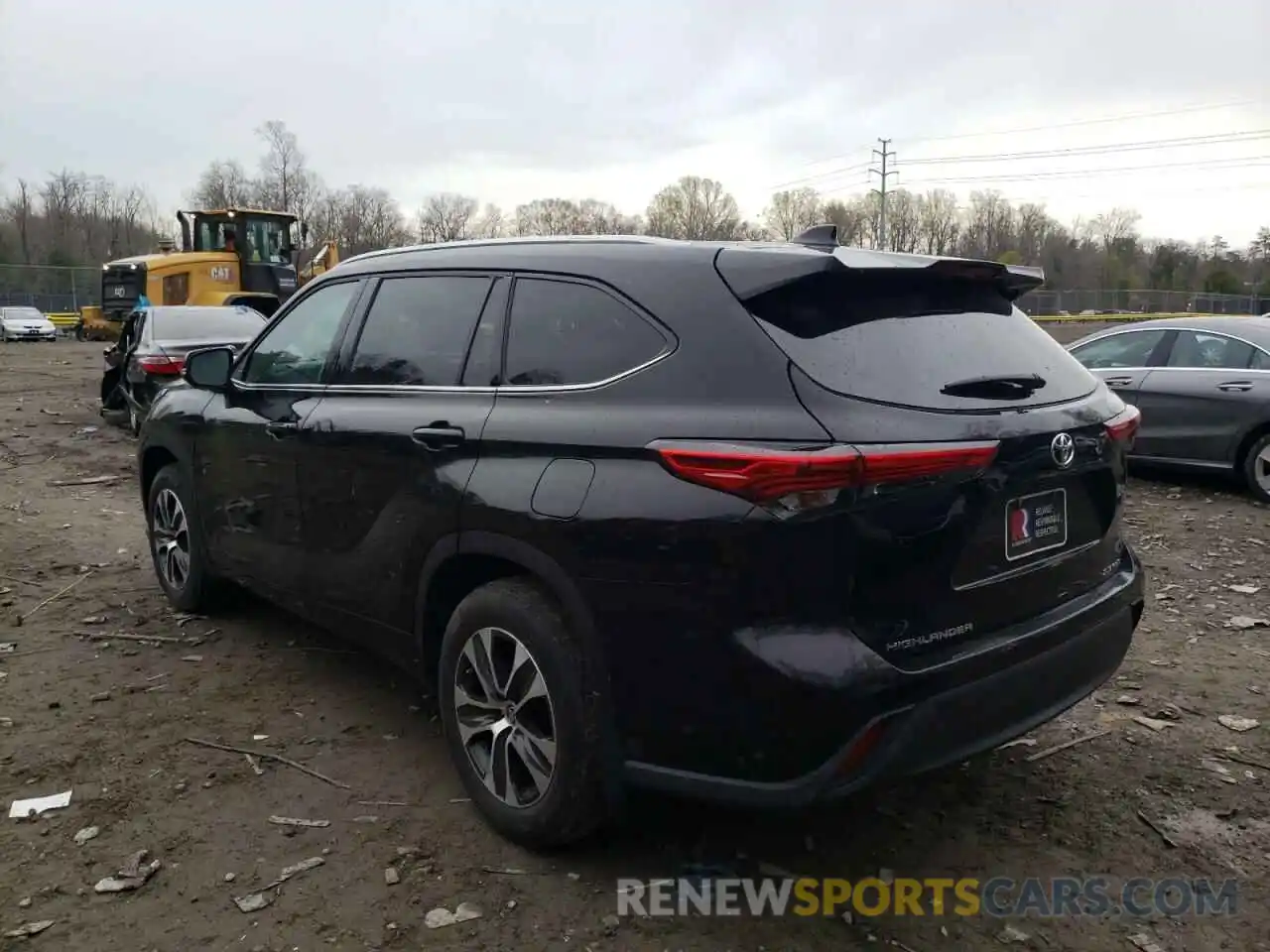 3 Photograph of a damaged car 5TDGZRBH7LS012949 TOYOTA HIGHLANDER 2020