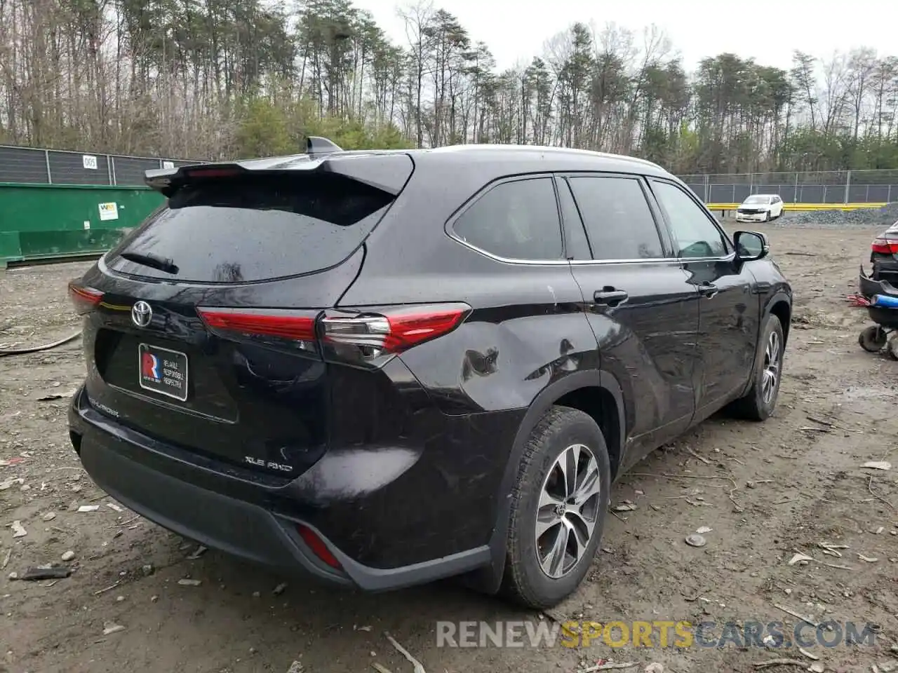 4 Photograph of a damaged car 5TDGZRBH7LS012949 TOYOTA HIGHLANDER 2020