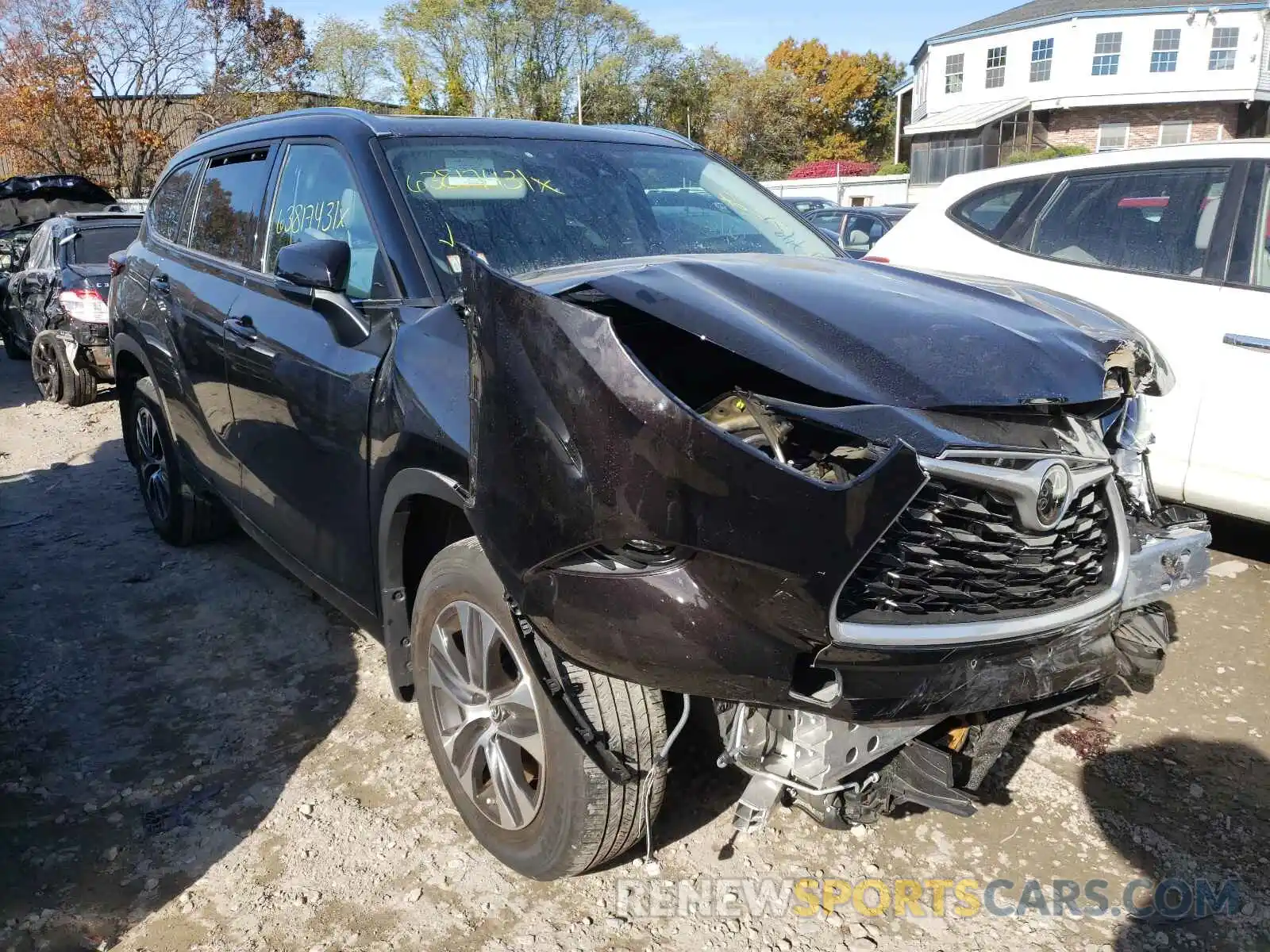 1 Photograph of a damaged car 5TDGZRBH7LS031260 TOYOTA HIGHLANDER 2020