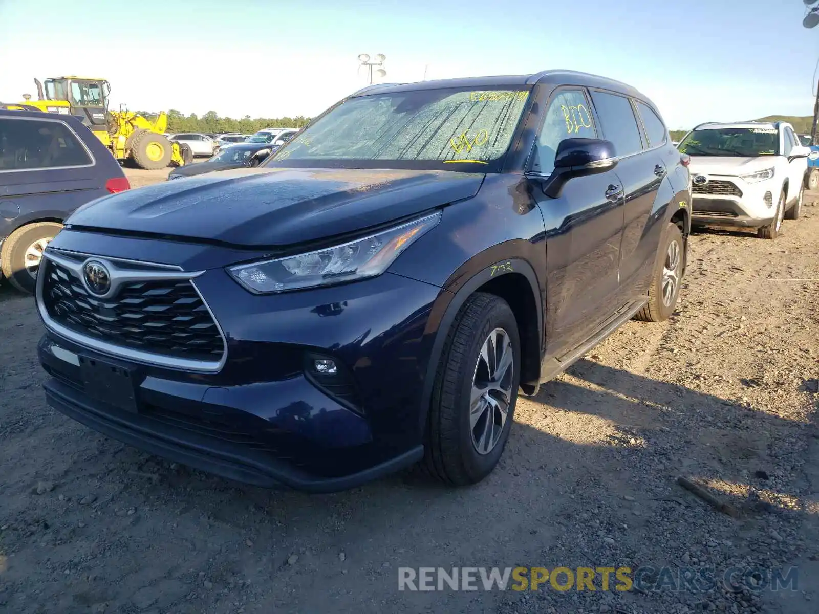 2 Photograph of a damaged car 5TDGZRBH7LS046325 TOYOTA HIGHLANDER 2020