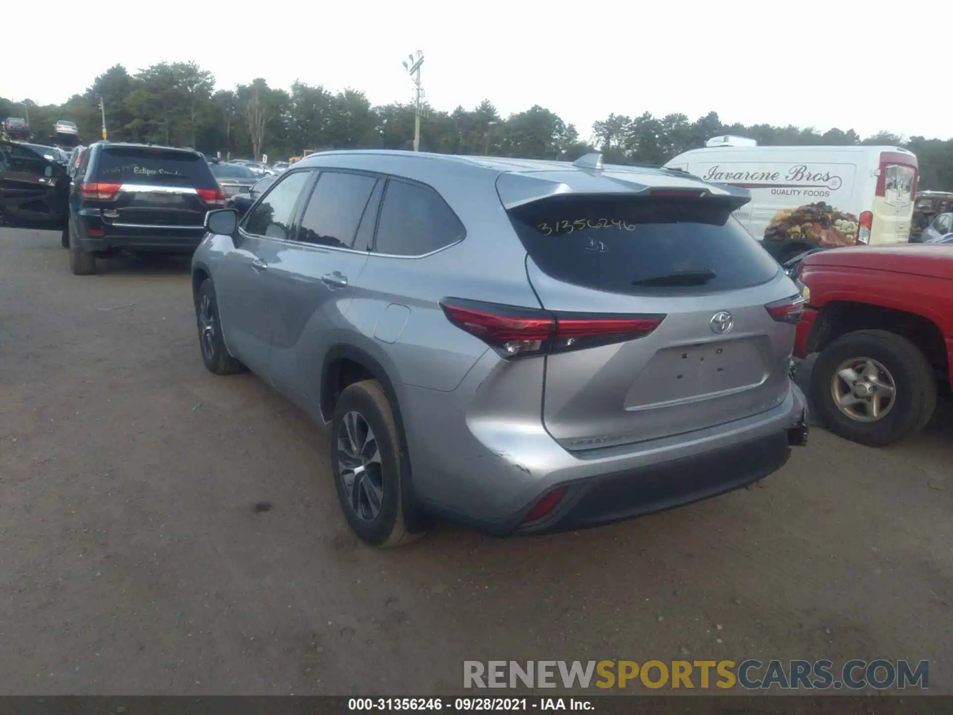 3 Photograph of a damaged car 5TDGZRBH7LS504400 TOYOTA HIGHLANDER 2020