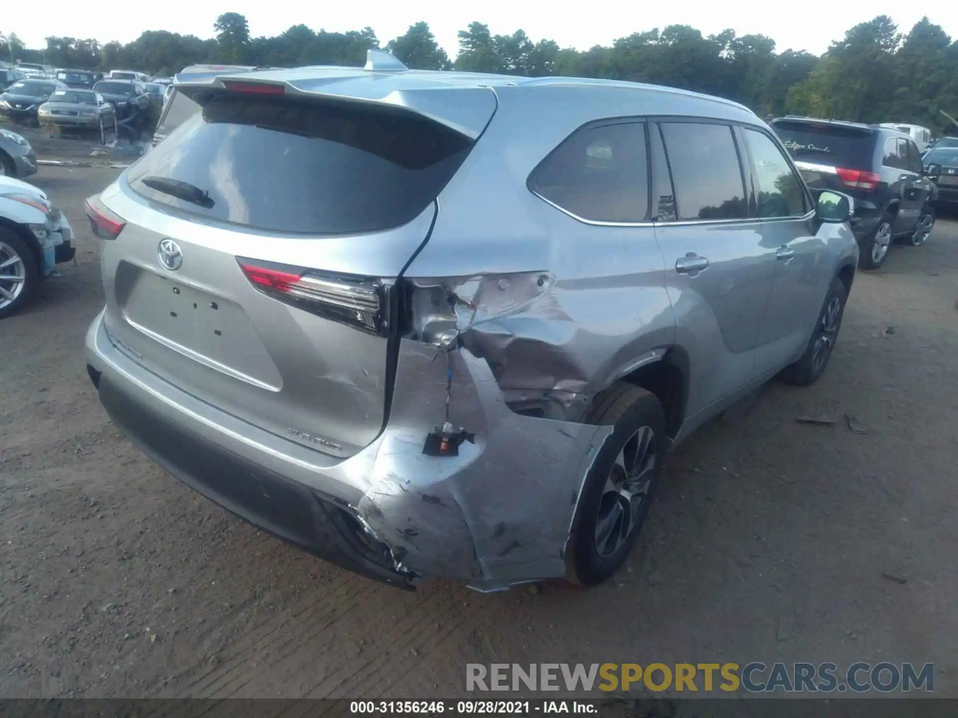 6 Photograph of a damaged car 5TDGZRBH7LS504400 TOYOTA HIGHLANDER 2020