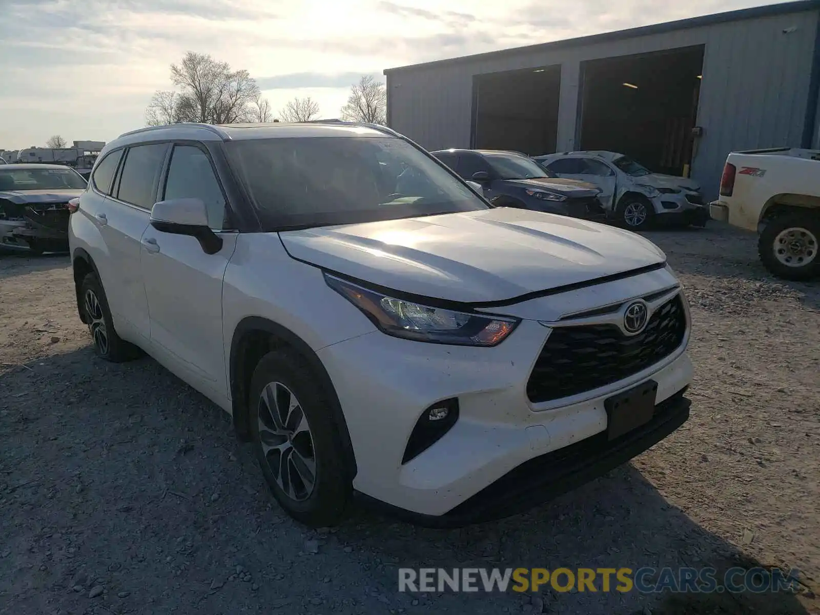 1 Photograph of a damaged car 5TDGZRBH7LS507247 TOYOTA HIGHLANDER 2020