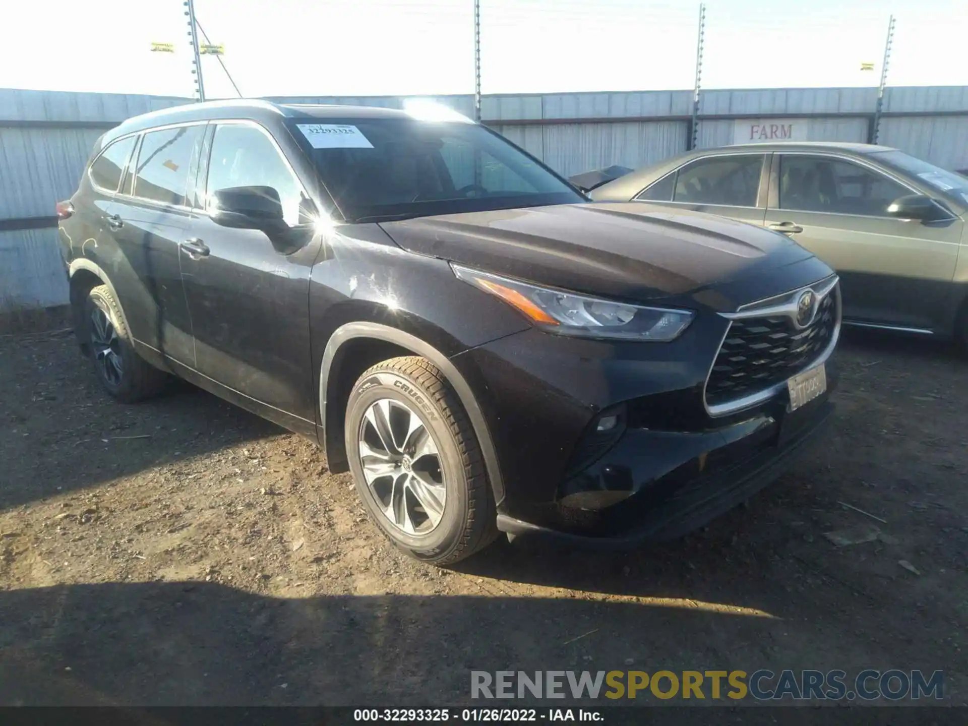 1 Photograph of a damaged car 5TDGZRBH7LS510164 TOYOTA HIGHLANDER 2020