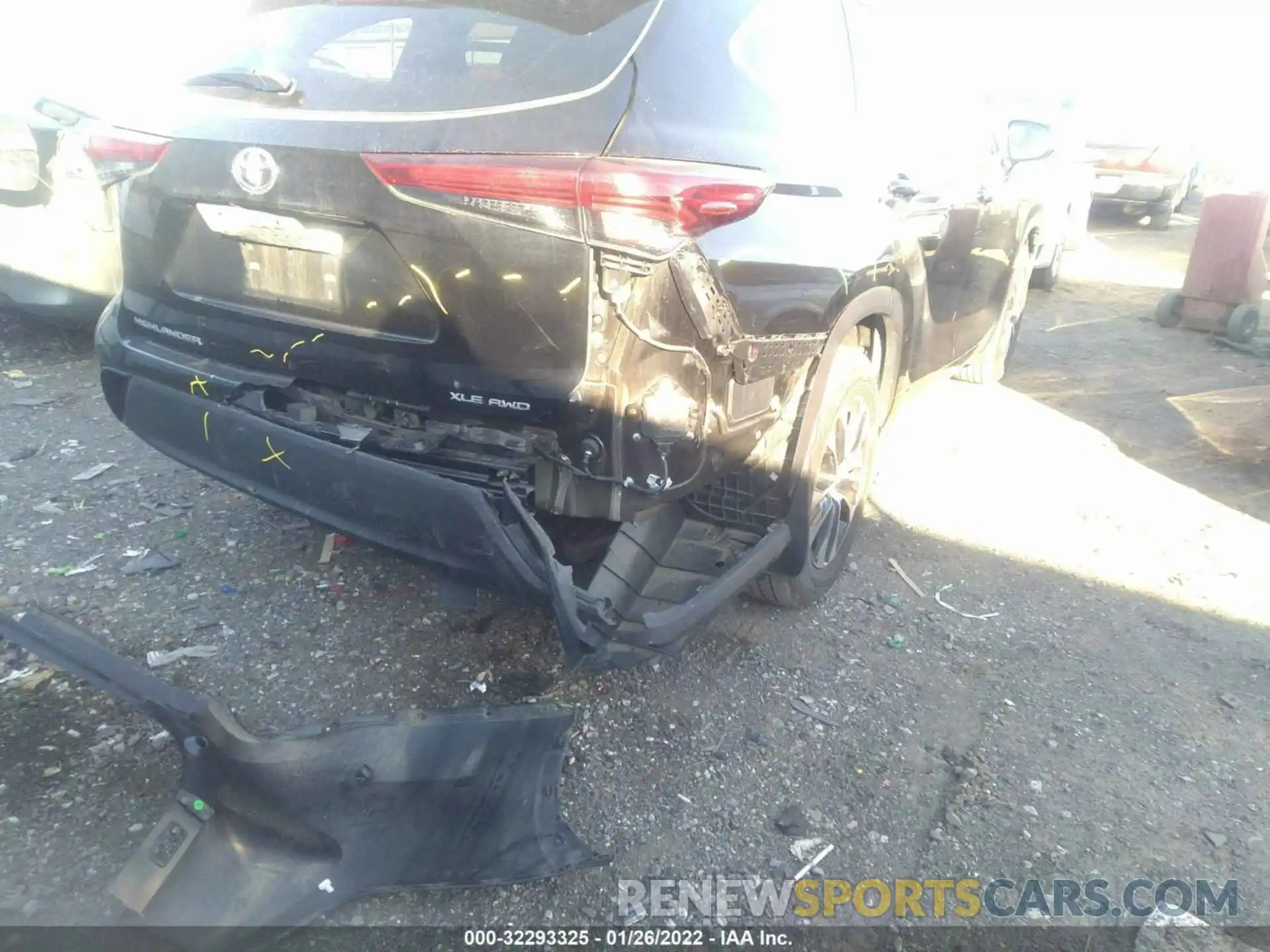 6 Photograph of a damaged car 5TDGZRBH7LS510164 TOYOTA HIGHLANDER 2020