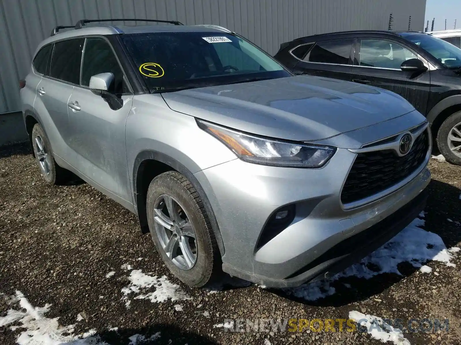 1 Photograph of a damaged car 5TDGZRBH7LS510343 TOYOTA HIGHLANDER 2020