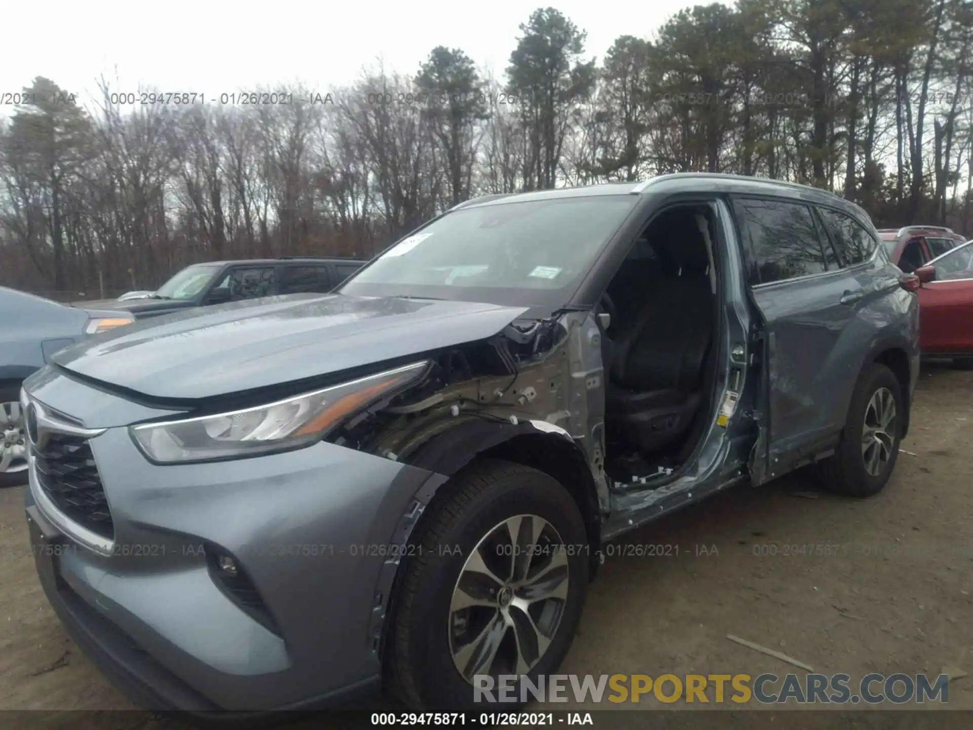 6 Photograph of a damaged car 5TDGZRBH8LS019912 TOYOTA HIGHLANDER 2020