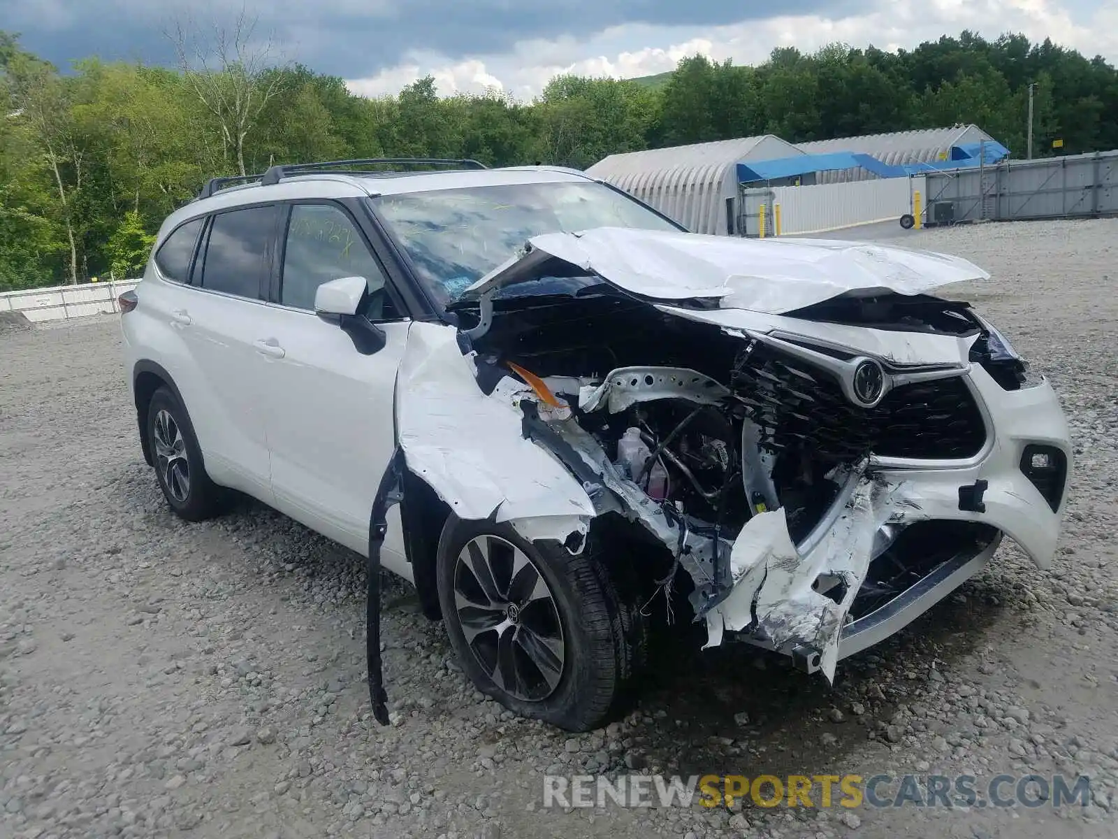 1 Photograph of a damaged car 5TDGZRBH8LS021126 TOYOTA HIGHLANDER 2020