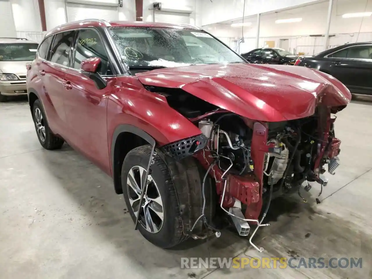 1 Photograph of a damaged car 5TDGZRBH8LS511999 TOYOTA HIGHLANDER 2020