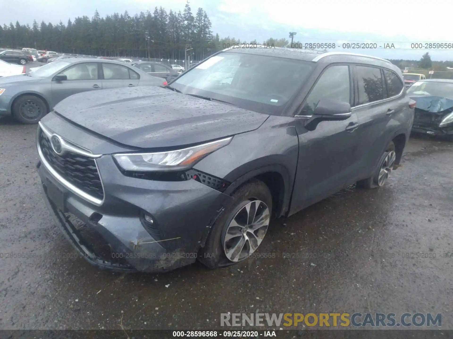 2 Photograph of a damaged car 5TDGZRBH8LS512148 TOYOTA HIGHLANDER 2020