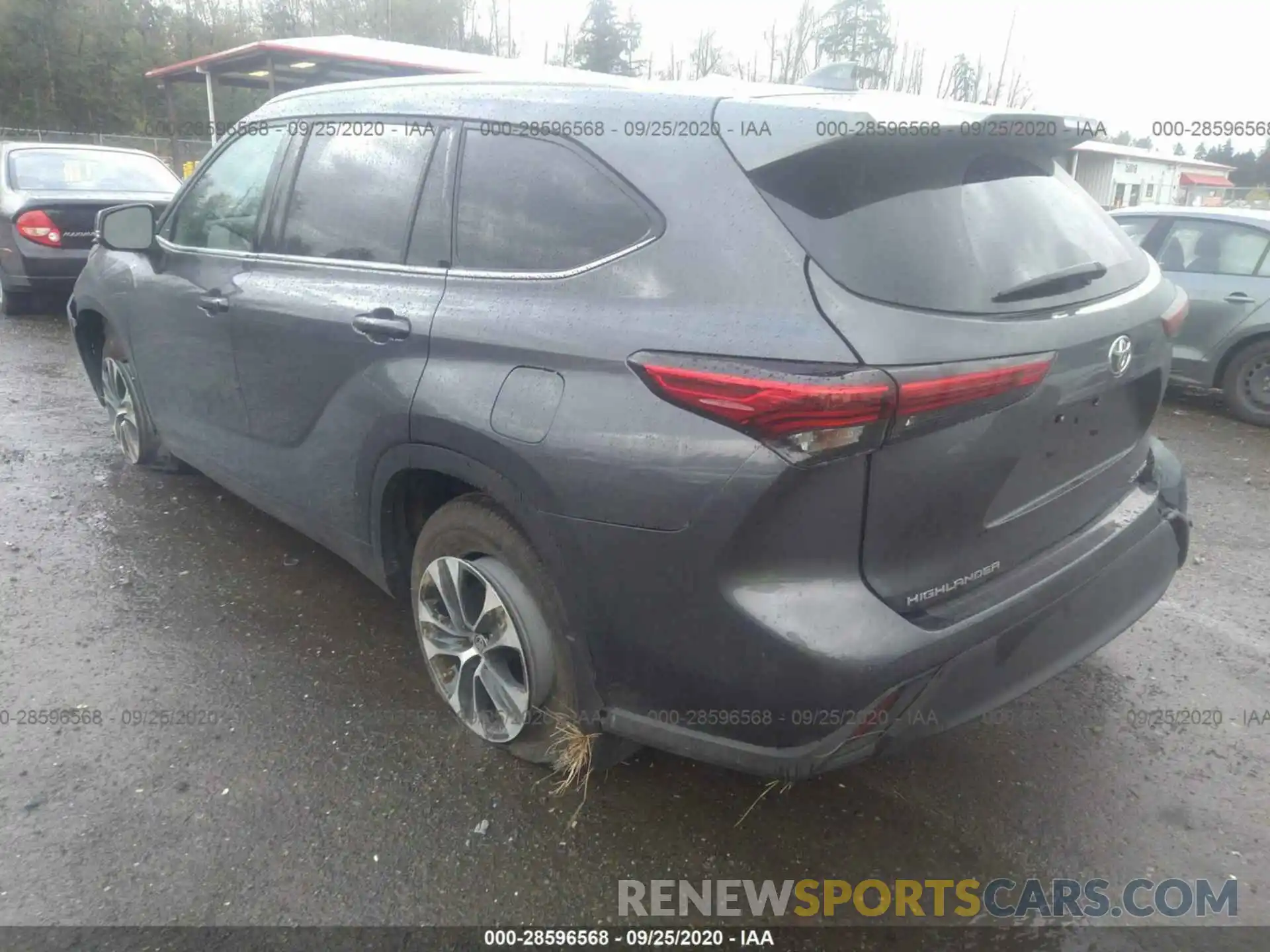 3 Photograph of a damaged car 5TDGZRBH8LS512148 TOYOTA HIGHLANDER 2020