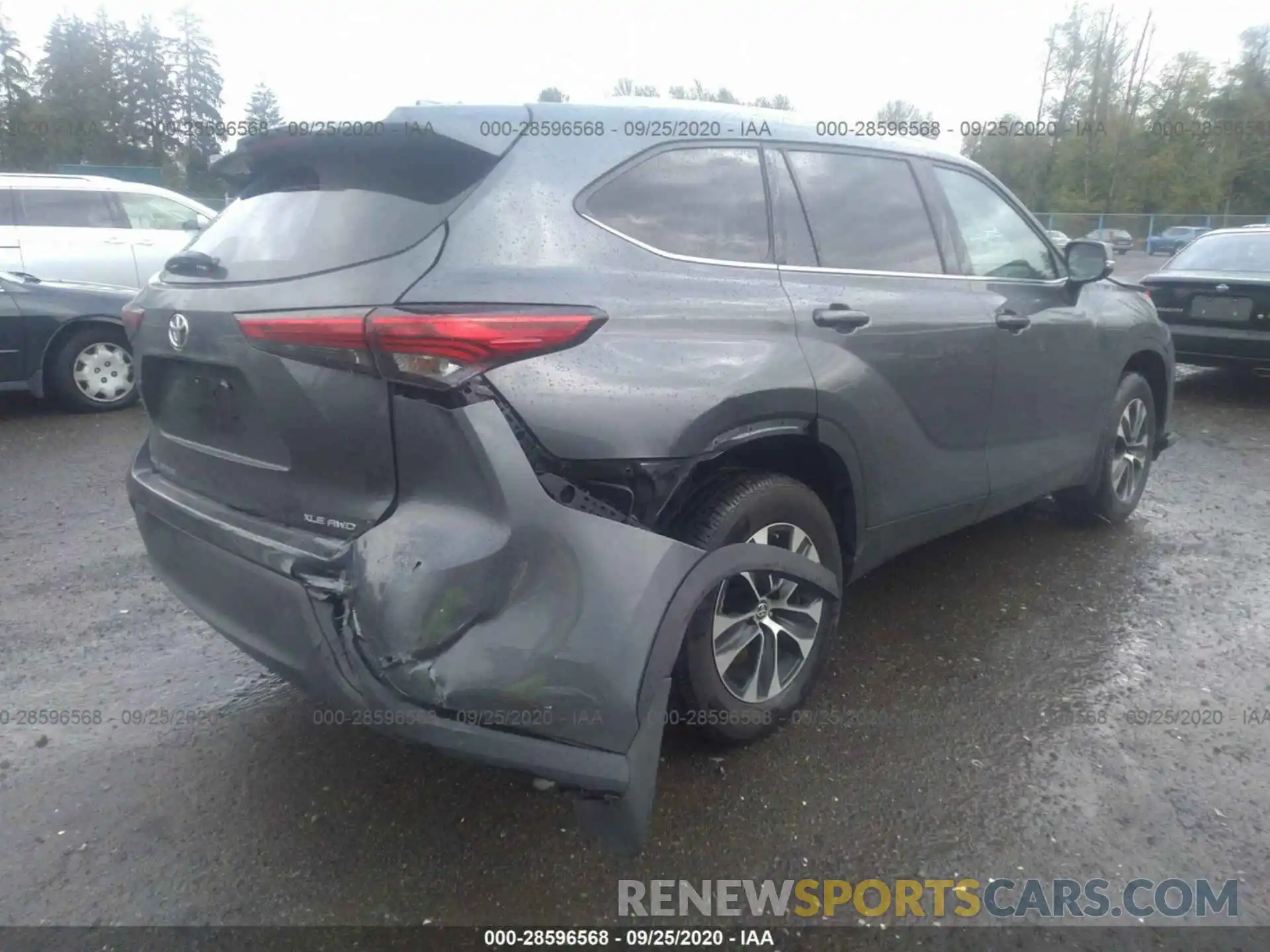 4 Photograph of a damaged car 5TDGZRBH8LS512148 TOYOTA HIGHLANDER 2020