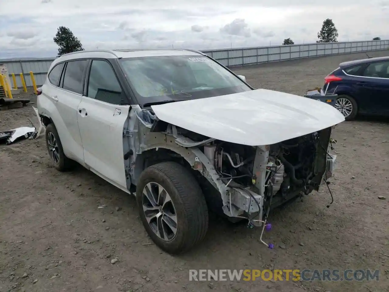 1 Photograph of a damaged car 5TDGZRBH8LS518029 TOYOTA HIGHLANDER 2020