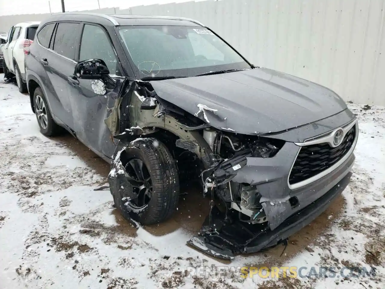 1 Photograph of a damaged car 5TDGZRBH9LS011415 TOYOTA HIGHLANDER 2020