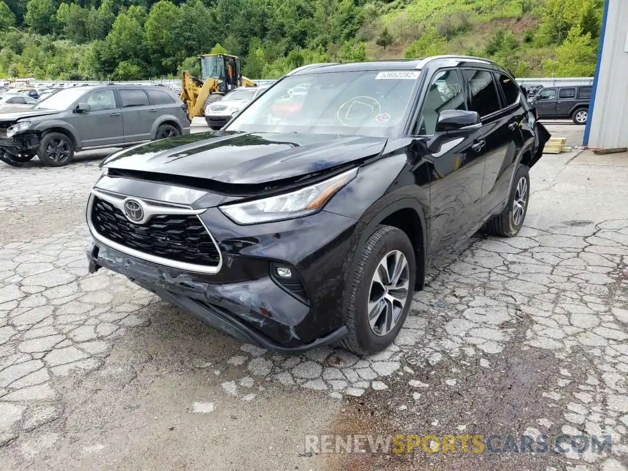 2 Photograph of a damaged car 5TDGZRBH9LS011575 TOYOTA HIGHLANDER 2020