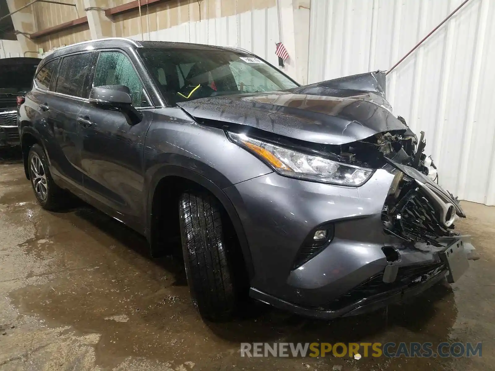 1 Photograph of a damaged car 5TDGZRBH9LS012628 TOYOTA HIGHLANDER 2020