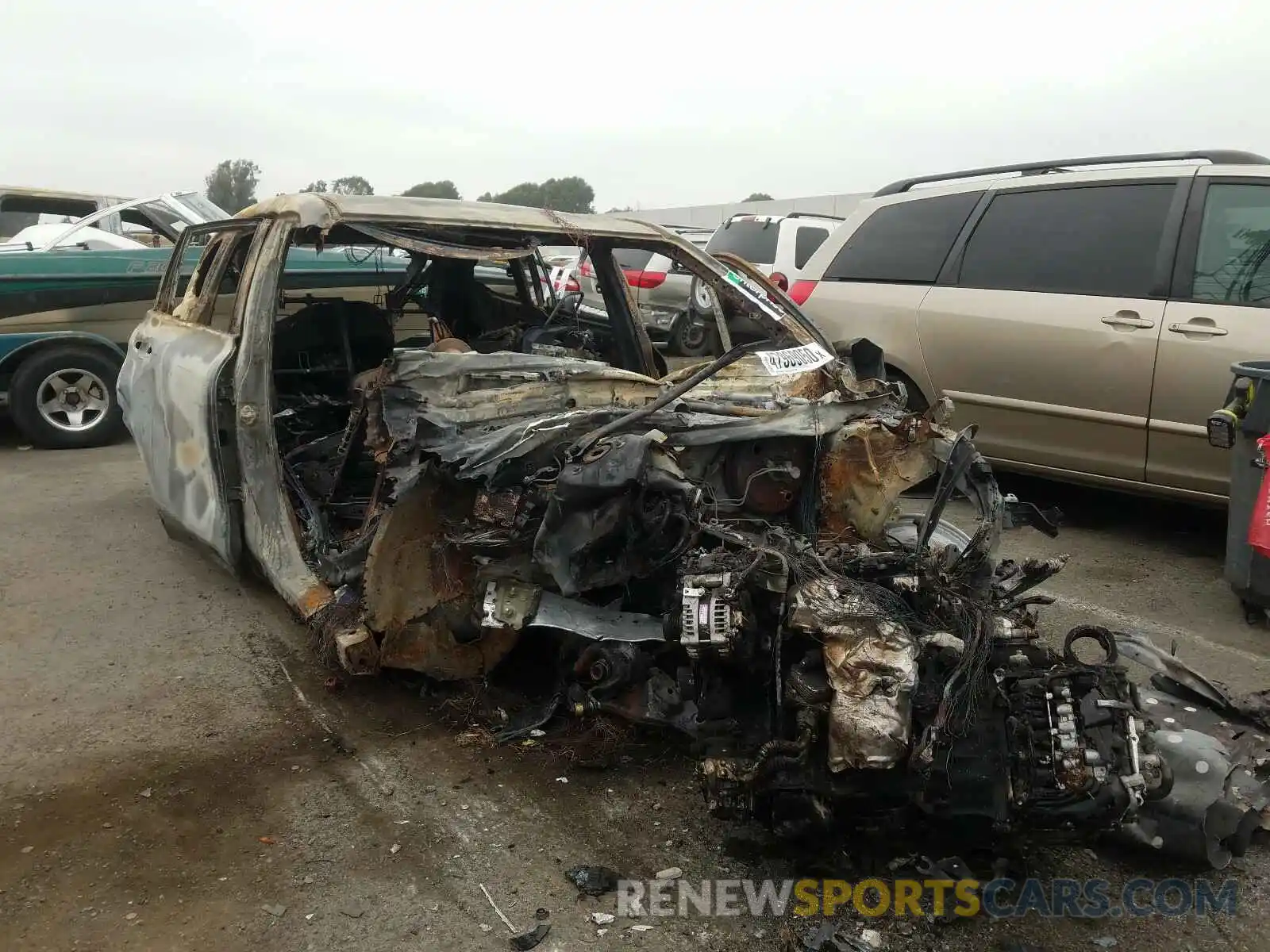 1 Photograph of a damaged car 5TDGZRBH9LS016856 TOYOTA HIGHLANDER 2020