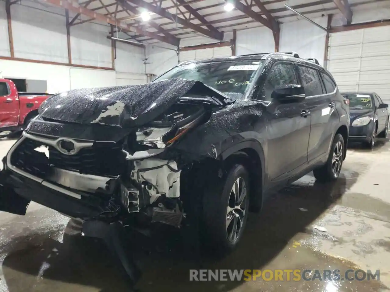 2 Photograph of a damaged car 5TDGZRBH9LS026500 TOYOTA HIGHLANDER 2020