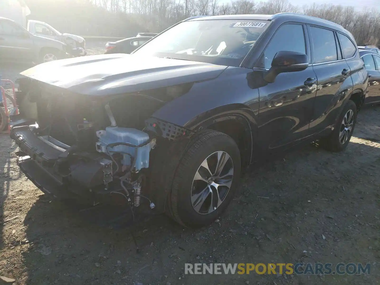 2 Photograph of a damaged car 5TDGZRBH9LS027310 TOYOTA HIGHLANDER 2020