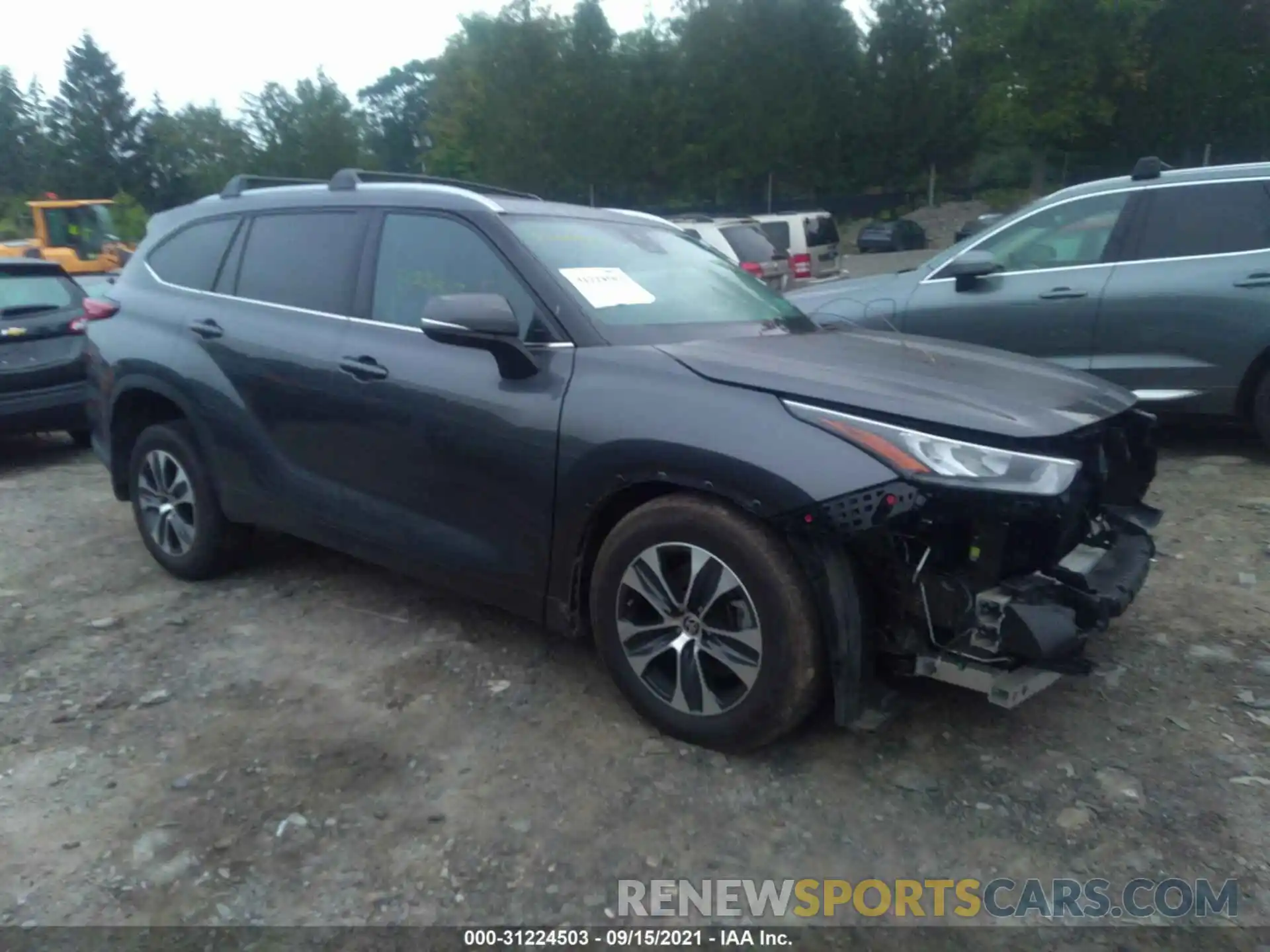 1 Photograph of a damaged car 5TDGZRBH9LS042700 TOYOTA HIGHLANDER 2020