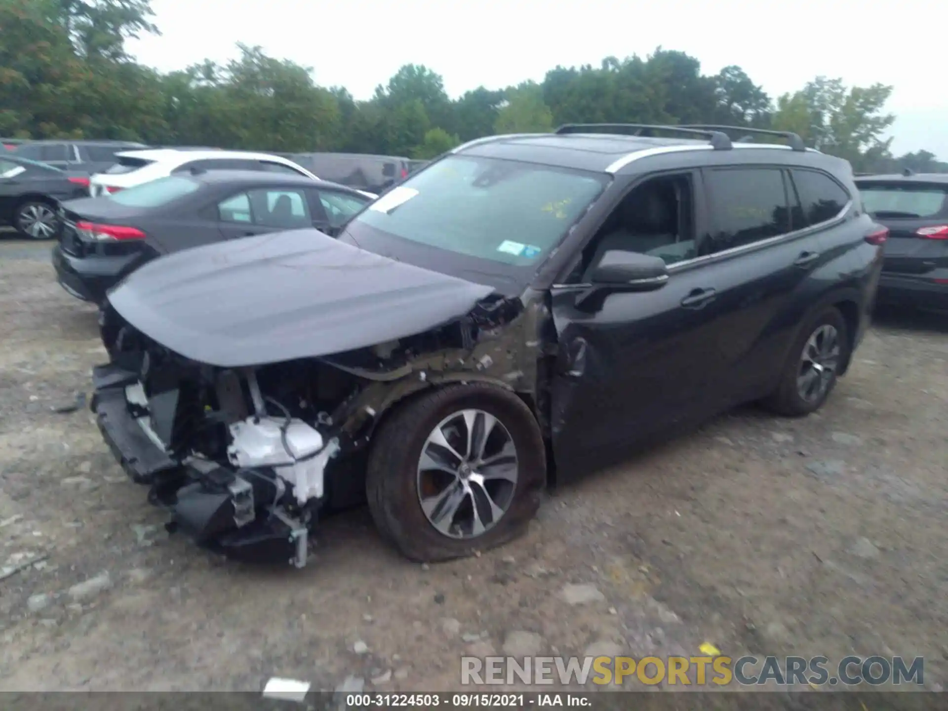 2 Photograph of a damaged car 5TDGZRBH9LS042700 TOYOTA HIGHLANDER 2020