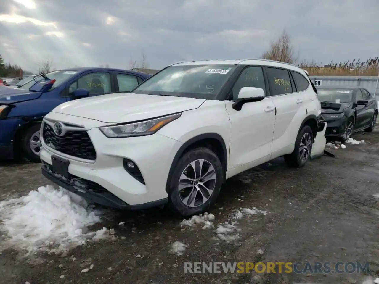 2 Photograph of a damaged car 5TDGZRBH9LS044446 TOYOTA HIGHLANDER 2020