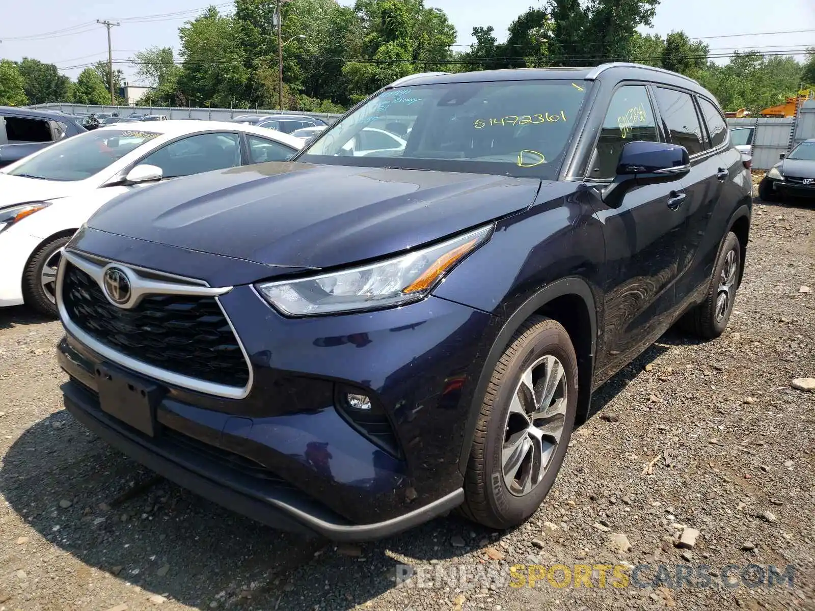 2 Photograph of a damaged car 5TDGZRBH9LS053860 TOYOTA HIGHLANDER 2020