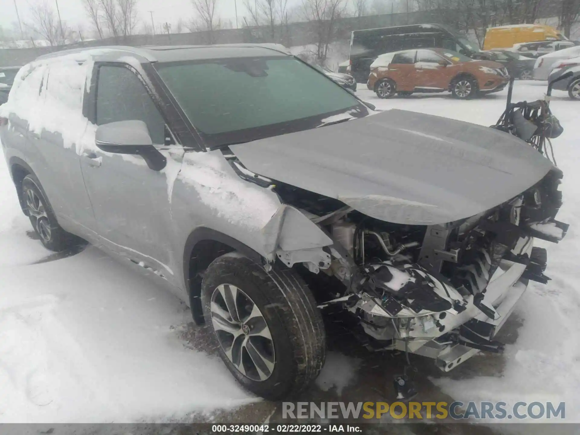 1 Photograph of a damaged car 5TDGZRBH9LS055656 TOYOTA HIGHLANDER 2020