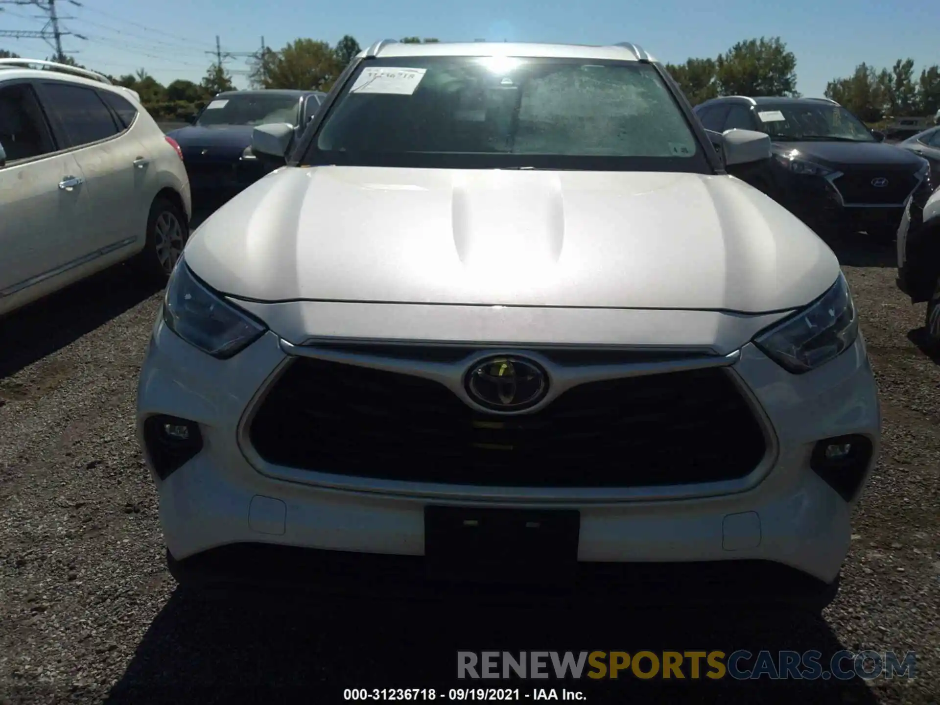 6 Photograph of a damaged car 5TDGZRBH9LS500610 TOYOTA HIGHLANDER 2020