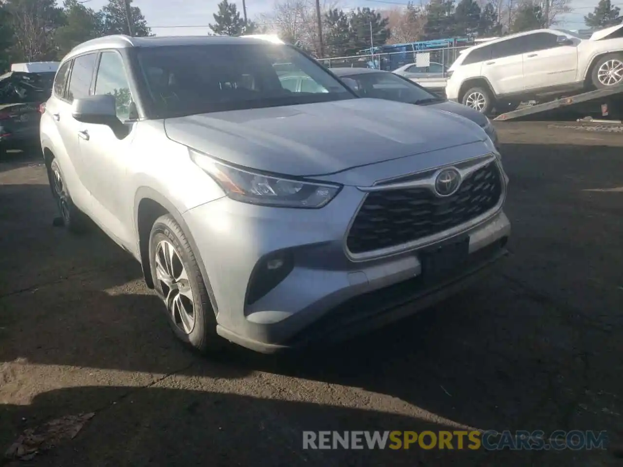 1 Photograph of a damaged car 5TDGZRBH9LS502924 TOYOTA HIGHLANDER 2020