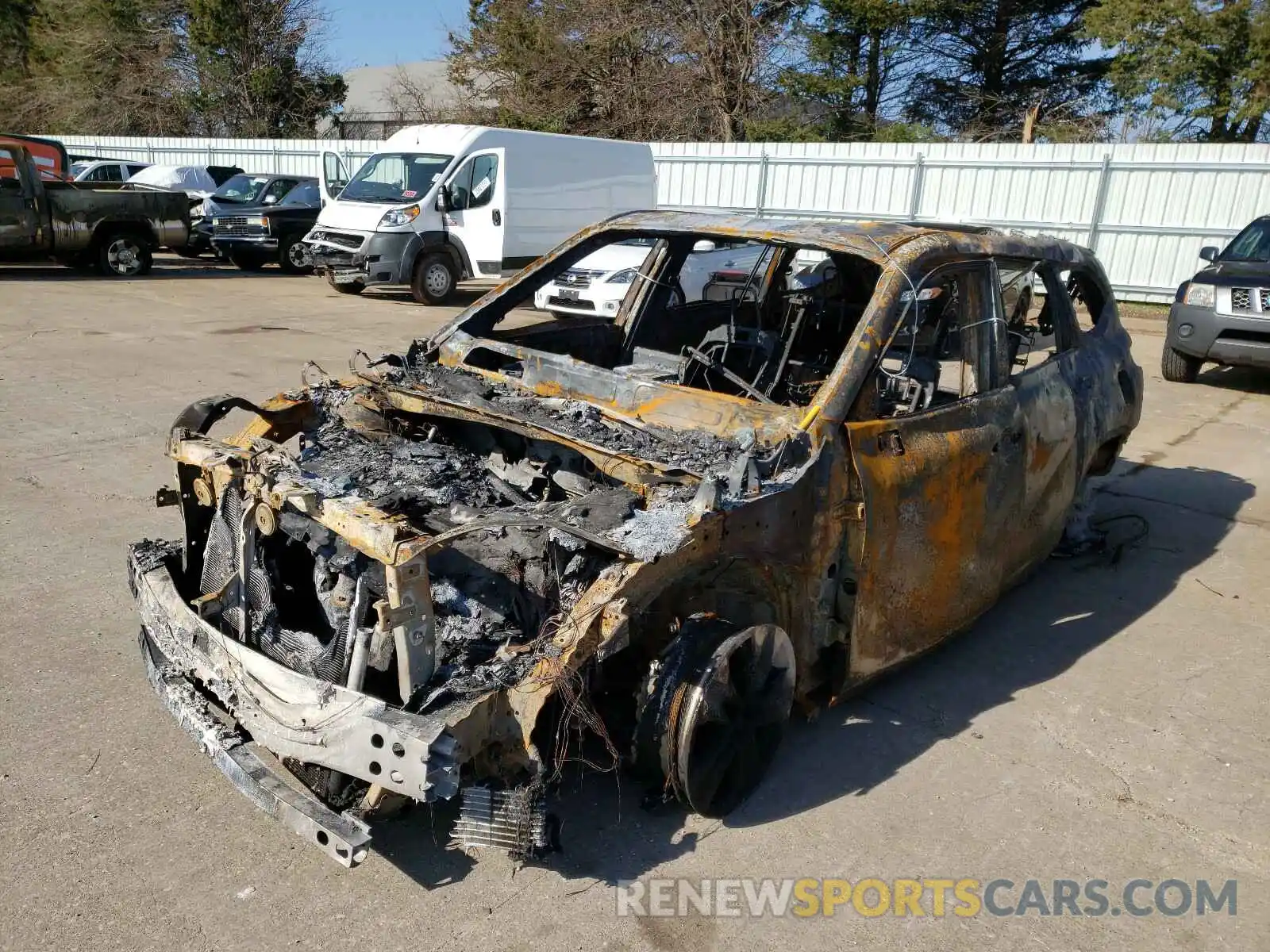 2 Photograph of a damaged car 5TDGZRBH9LS507251 TOYOTA HIGHLANDER 2020