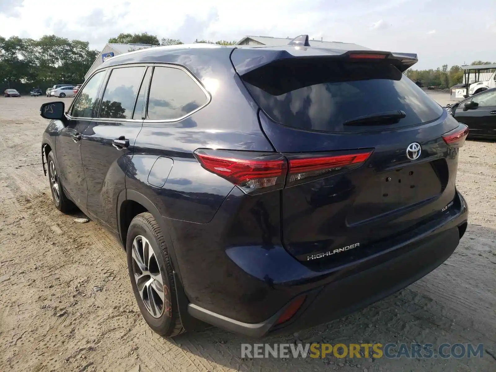 3 Photograph of a damaged car 5TDGZRBH9LS508173 TOYOTA HIGHLANDER 2020