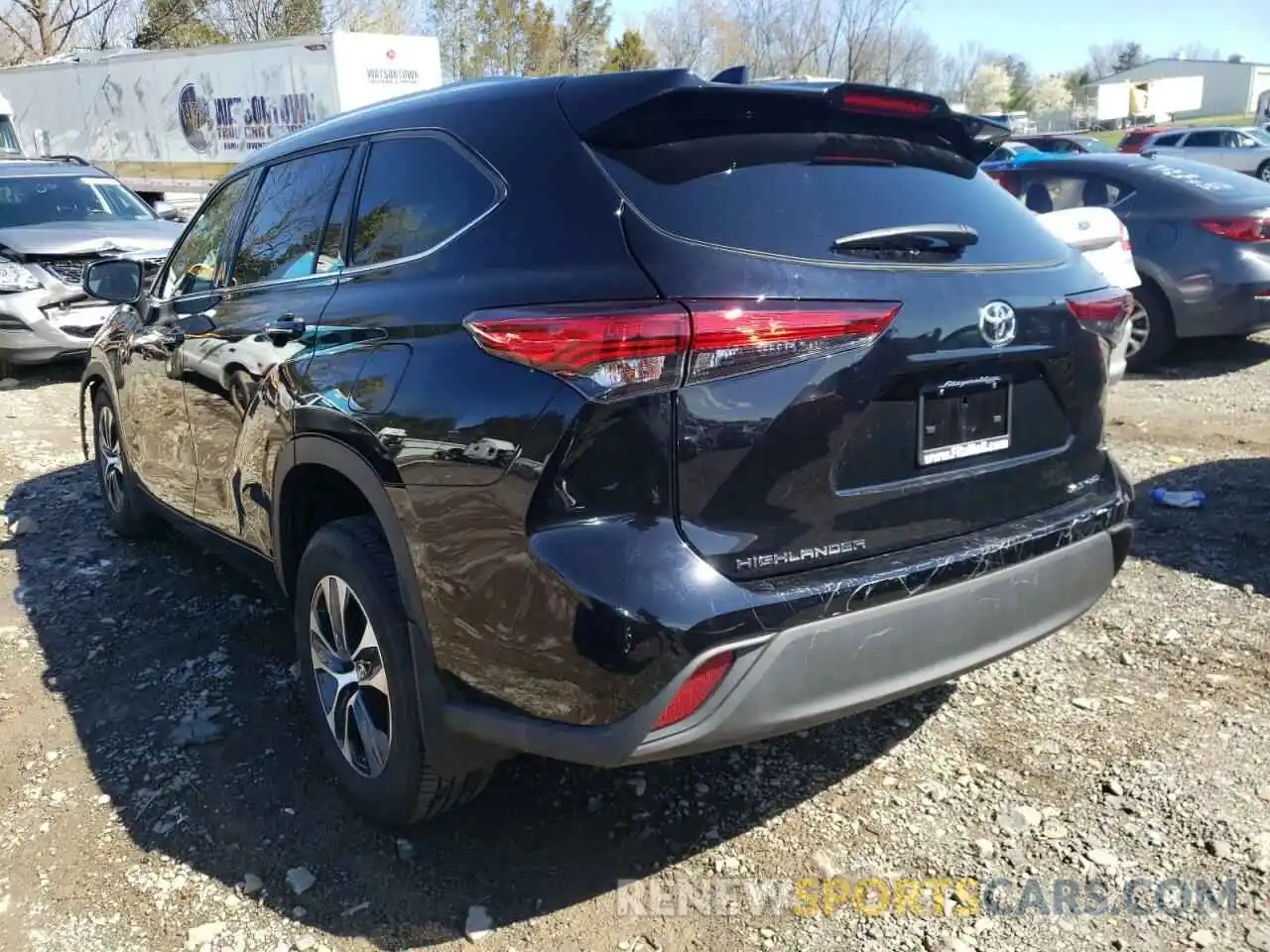 3 Photograph of a damaged car 5TDGZRBH9LS512840 TOYOTA HIGHLANDER 2020