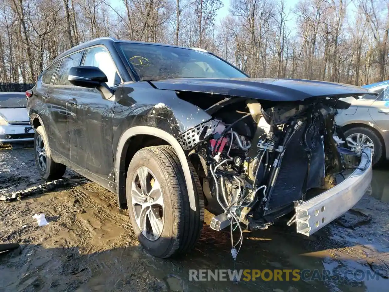 1 Photograph of a damaged car 5TDGZRBH9LS512966 TOYOTA HIGHLANDER 2020