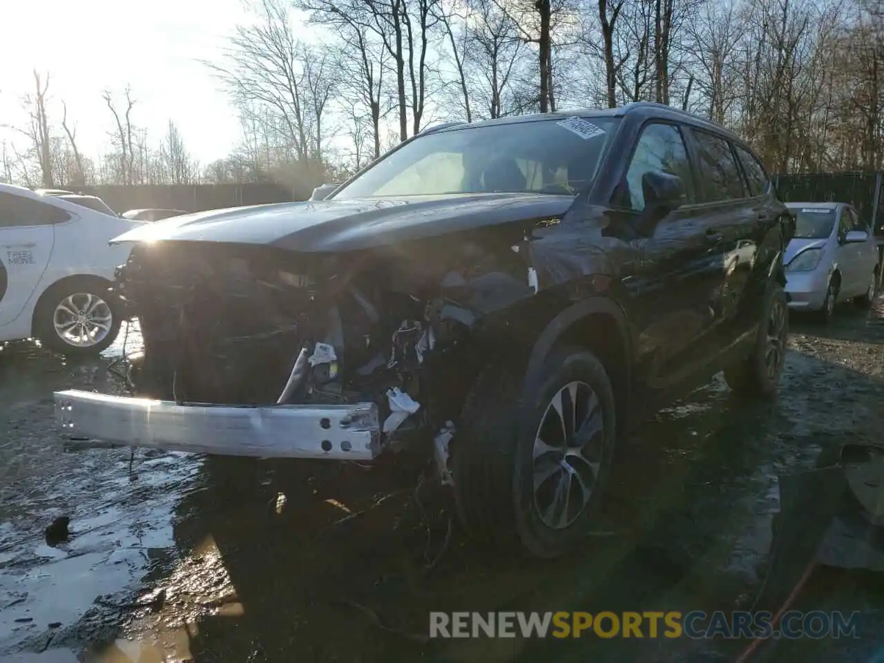 2 Photograph of a damaged car 5TDGZRBH9LS512966 TOYOTA HIGHLANDER 2020