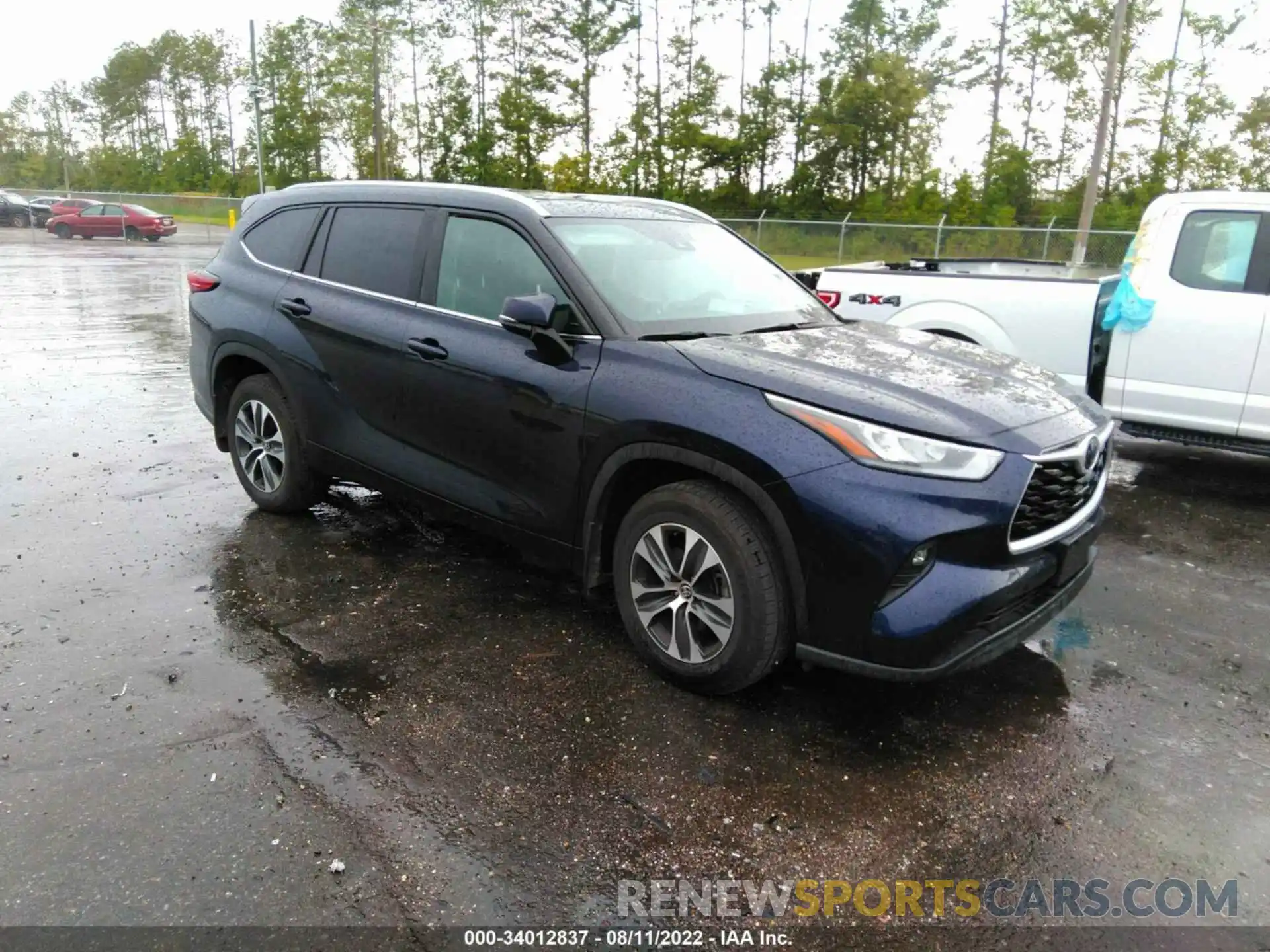 1 Photograph of a damaged car 5TDGZRBHXLS000309 TOYOTA HIGHLANDER 2020