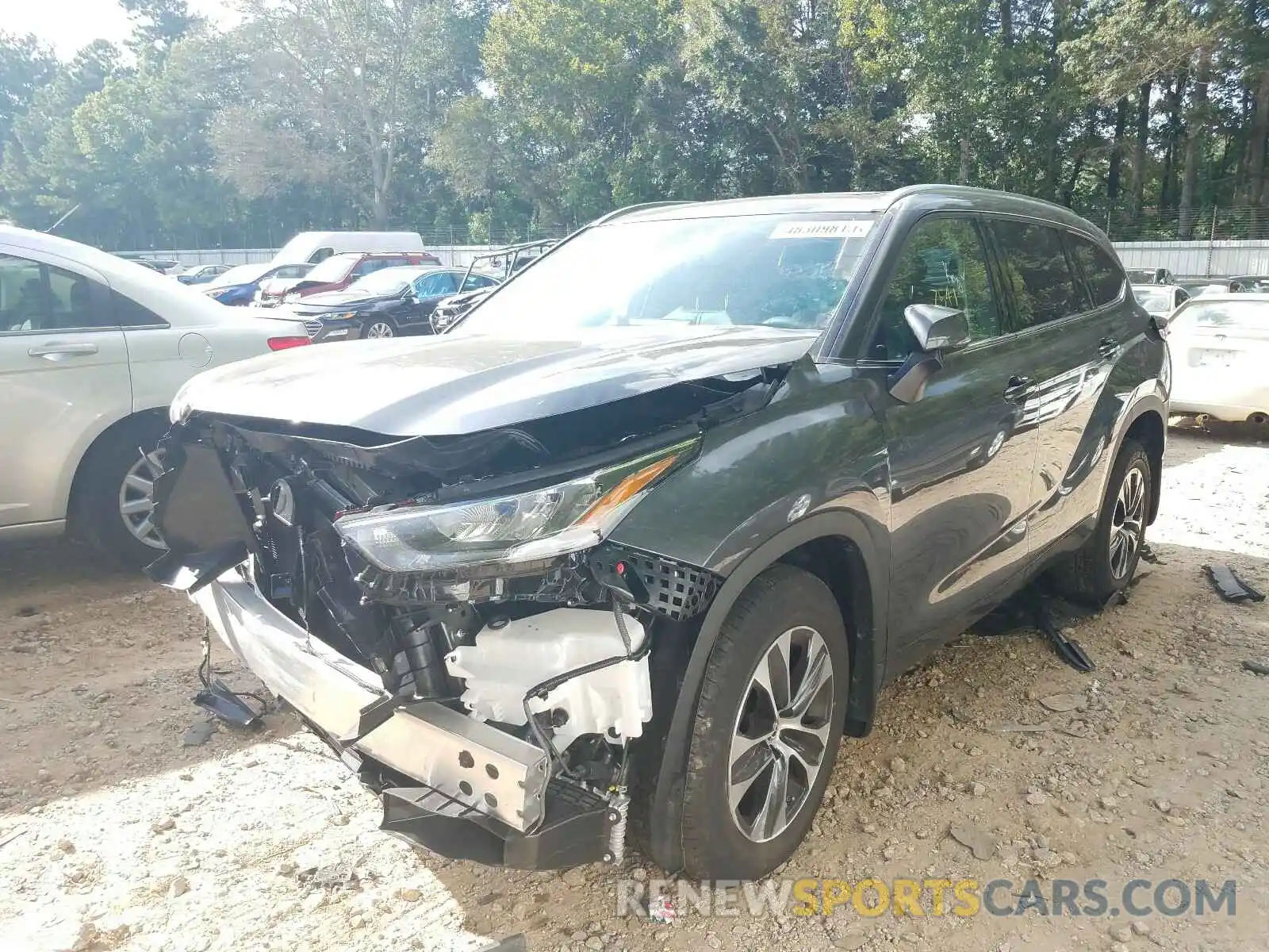 2 Photograph of a damaged car 5TDGZRBHXLS019622 TOYOTA HIGHLANDER 2020