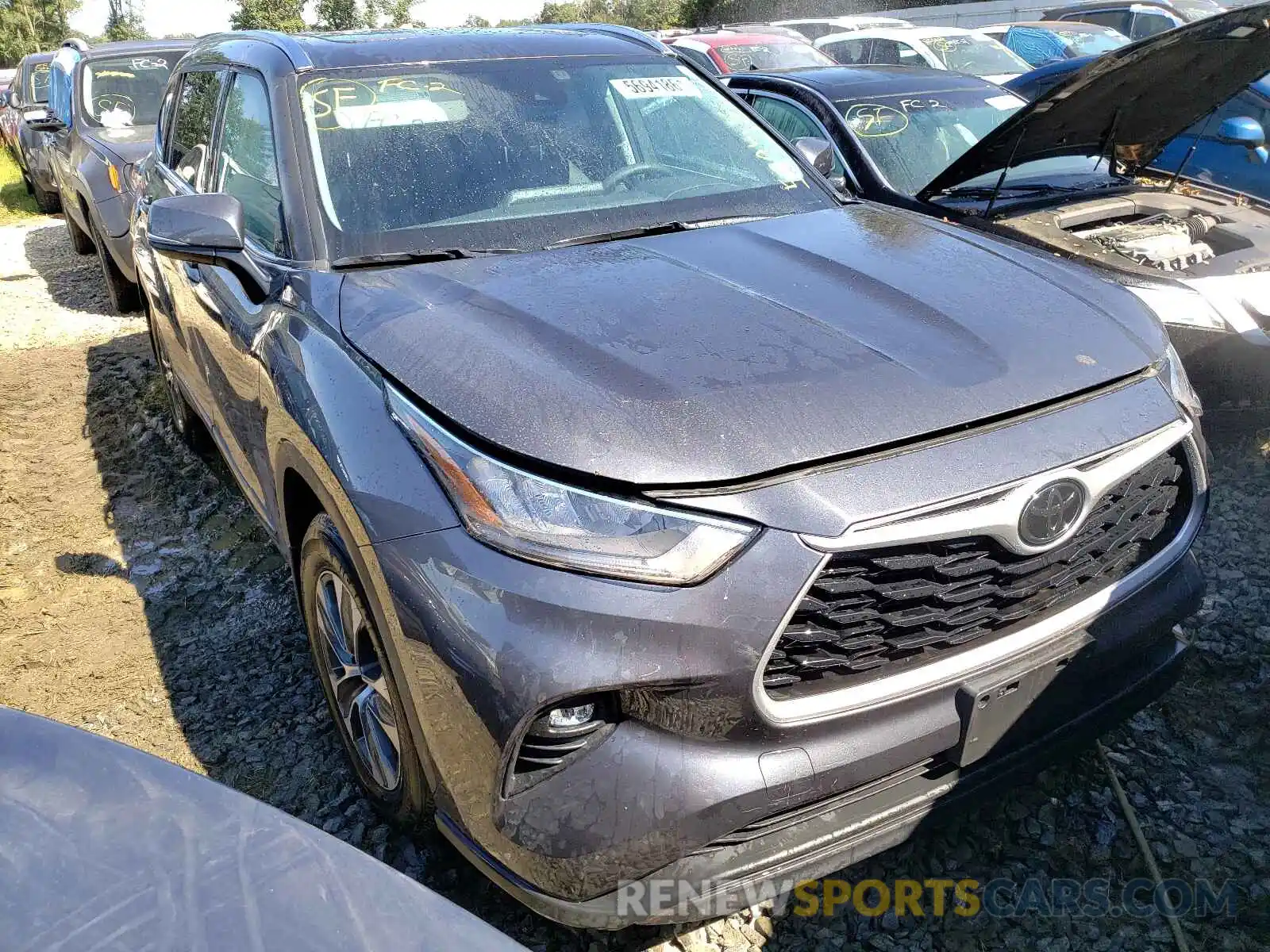 1 Photograph of a damaged car 5TDGZRBHXLS035111 TOYOTA HIGHLANDER 2020