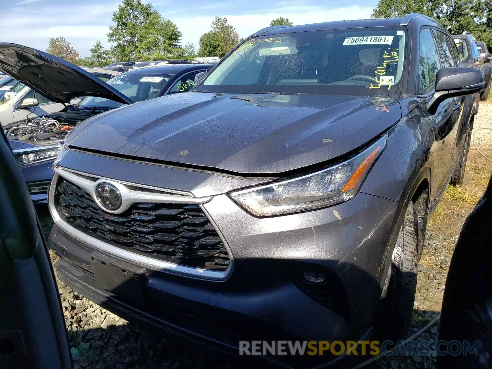 2 Photograph of a damaged car 5TDGZRBHXLS035111 TOYOTA HIGHLANDER 2020