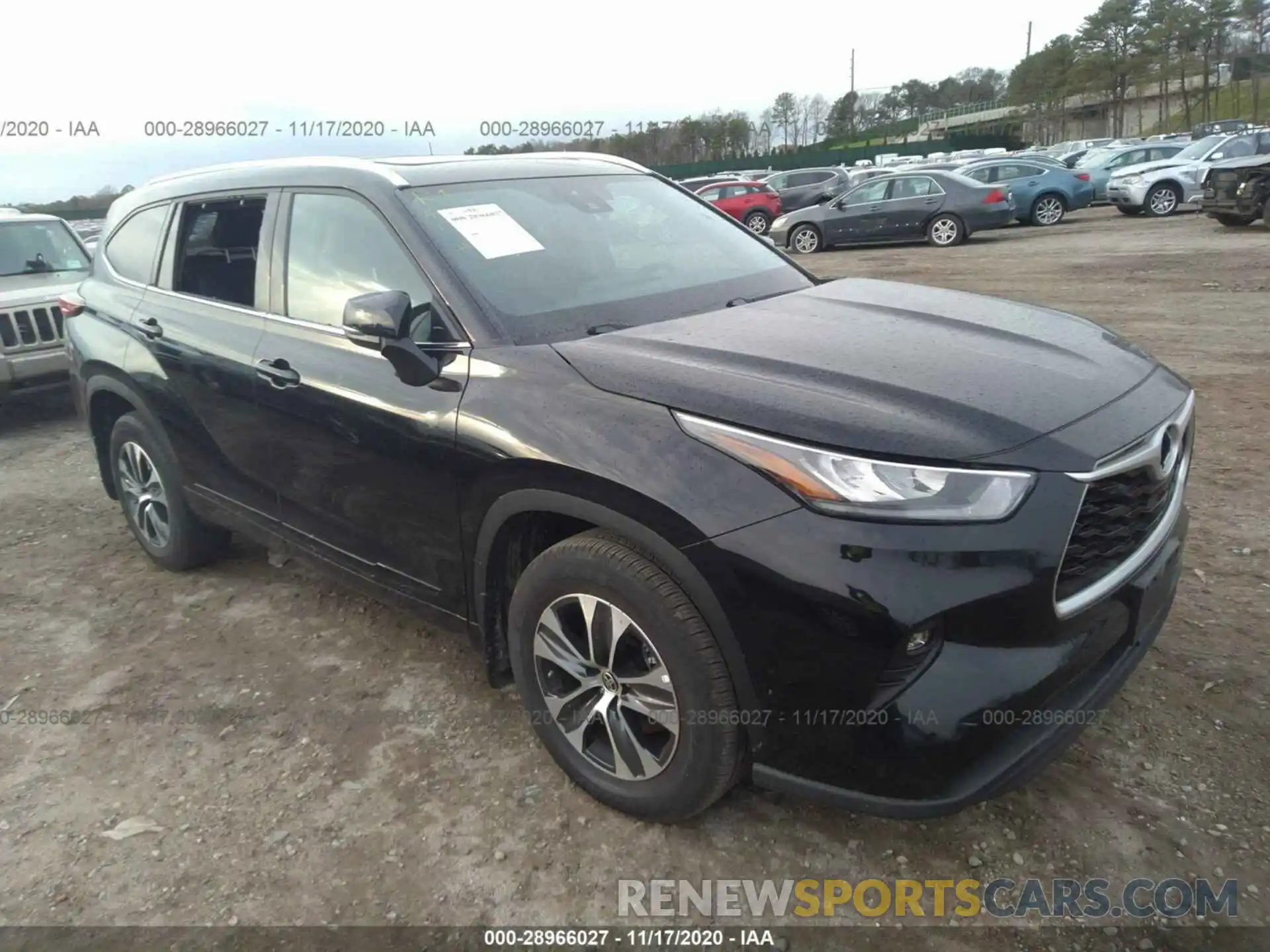 1 Photograph of a damaged car 5TDGZRBHXLS507677 TOYOTA HIGHLANDER 2020