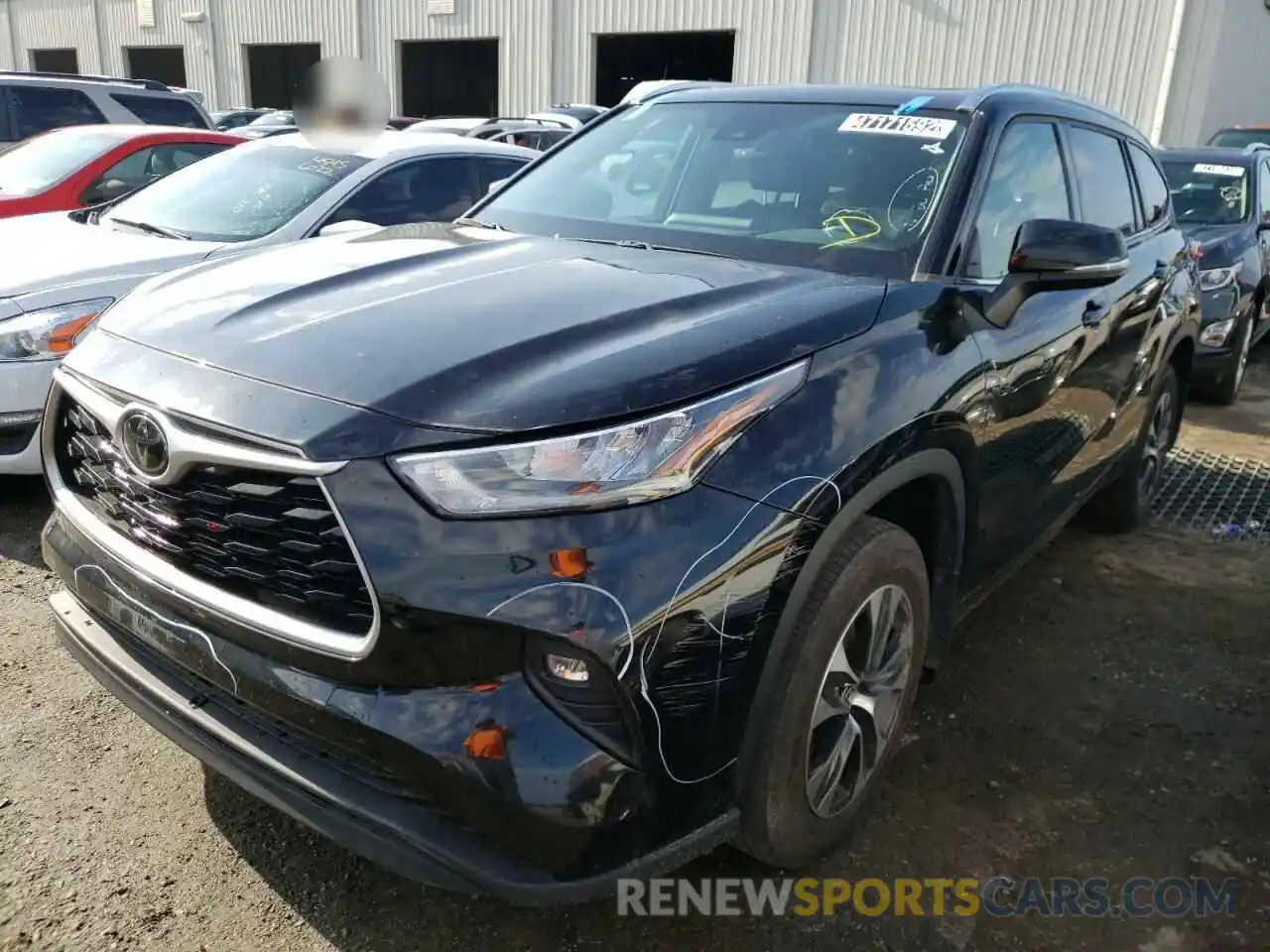 2 Photograph of a damaged car 5TDGZRBHXLS509803 TOYOTA HIGHLANDER 2020