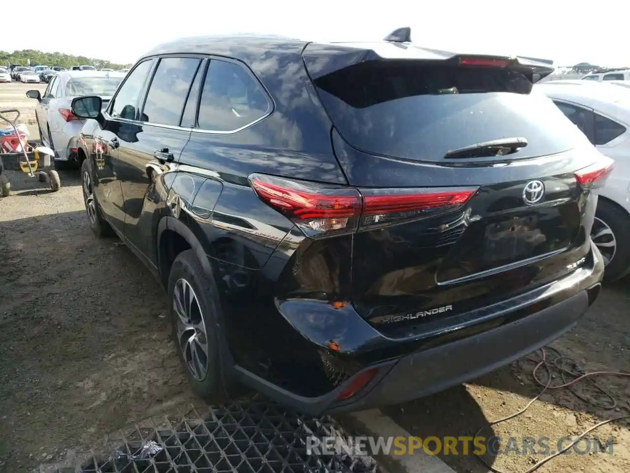 3 Photograph of a damaged car 5TDGZRBHXLS509803 TOYOTA HIGHLANDER 2020