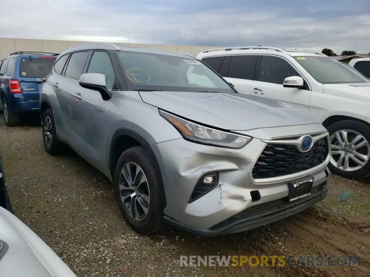 1 Photograph of a damaged car 5TDHARAH2LS500509 TOYOTA HIGHLANDER 2020