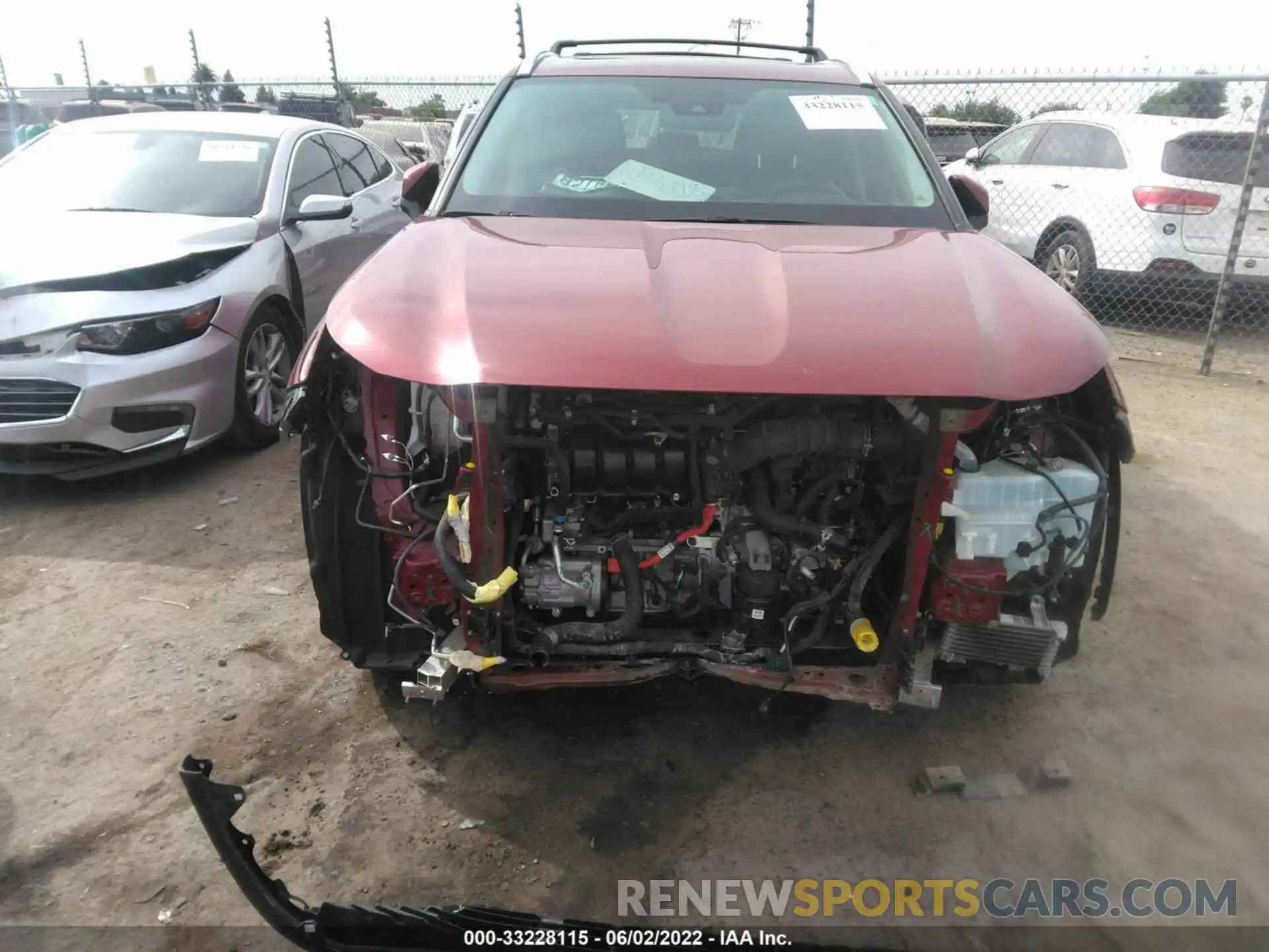 6 Photograph of a damaged car 5TDHARAH3LS503080 TOYOTA HIGHLANDER 2020