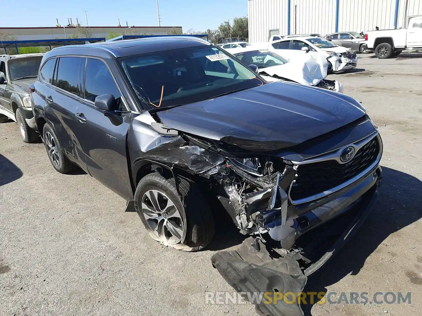 1 Photograph of a damaged car 5TDHARAHXLS502475 TOYOTA HIGHLANDER 2020