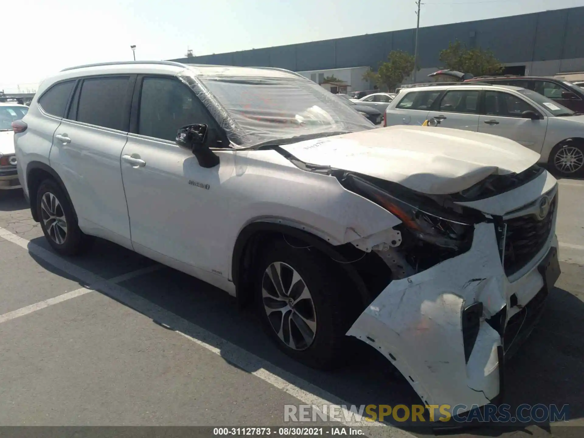 1 Photograph of a damaged car 5TDHBRCH0LS508182 TOYOTA HIGHLANDER 2020