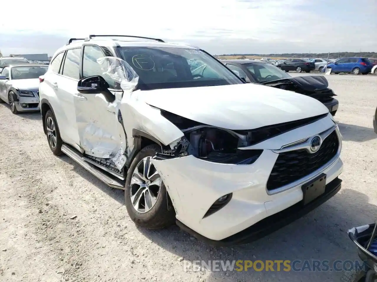 1 Photograph of a damaged car 5TDHBRCH0LS510627 TOYOTA HIGHLANDER 2020