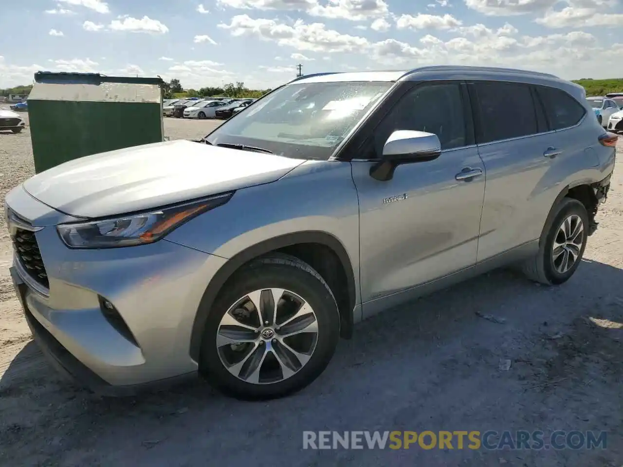 1 Photograph of a damaged car 5TDHBRCH0LS513253 TOYOTA HIGHLANDER 2020